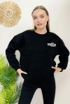 156404 B Yaka Sardonlu Sweatshirt